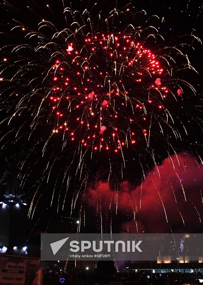 Russia Victory Day Fireworks