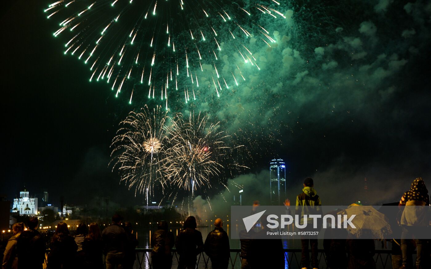Russia Victory Day Fireworks