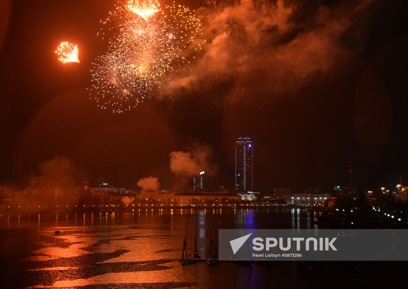 Russia Victory Day Fireworks