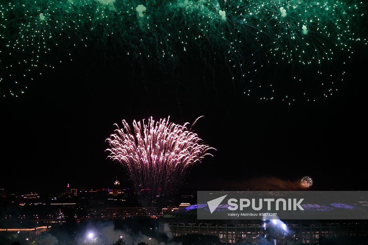 Russia Victory Day Fireworks