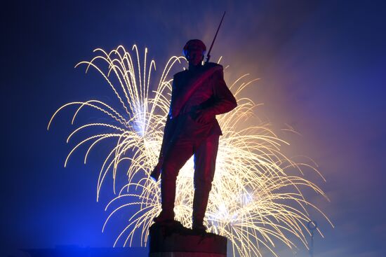 Russia Victory Day Fireworks