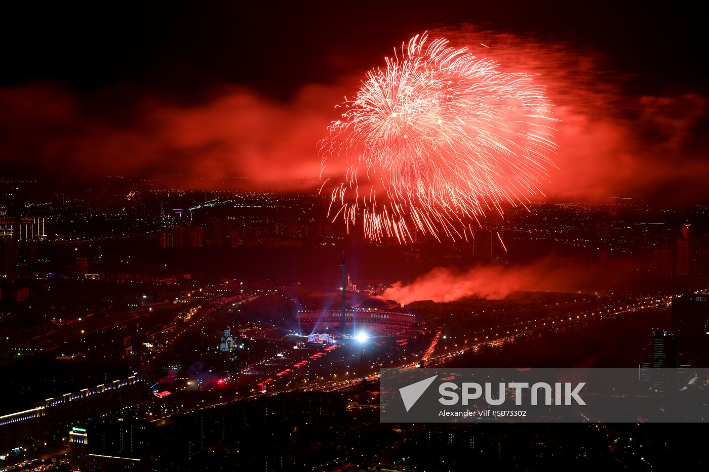 Russia Victory Day Fireworks