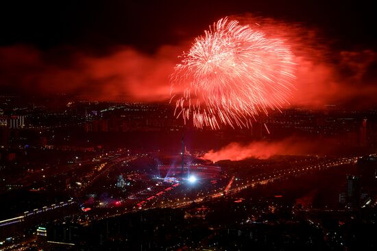 Russia Victory Day Fireworks