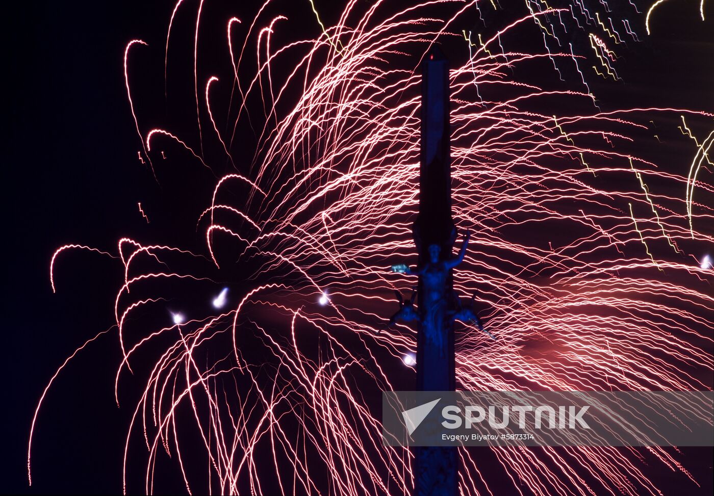 Russia Victory Day Fireworks