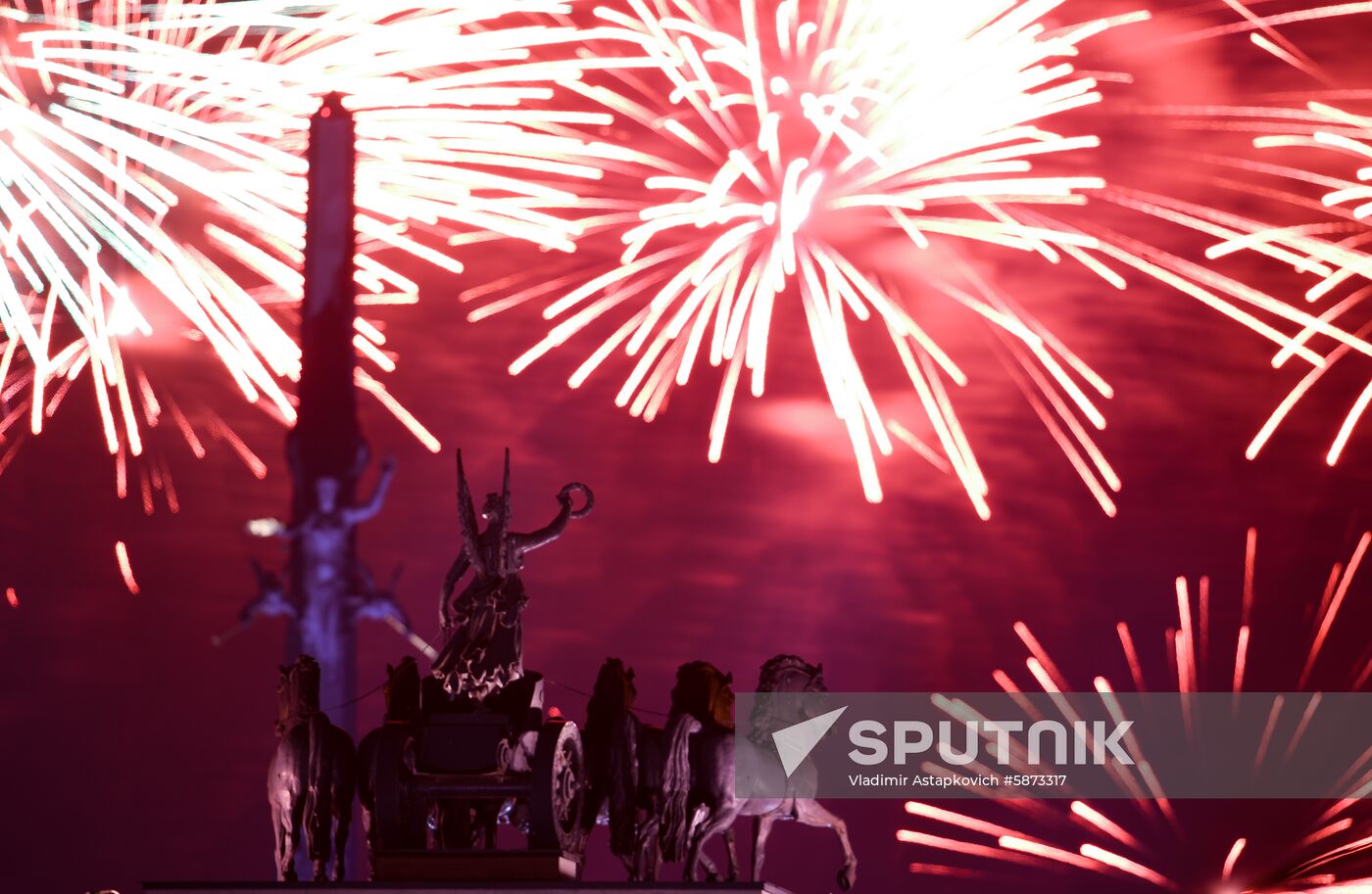 Russia Victory Day Fireworks