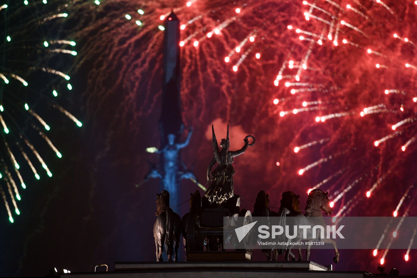 Russia Victory Day Fireworks