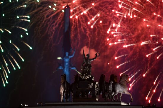 Russia Victory Day Fireworks
