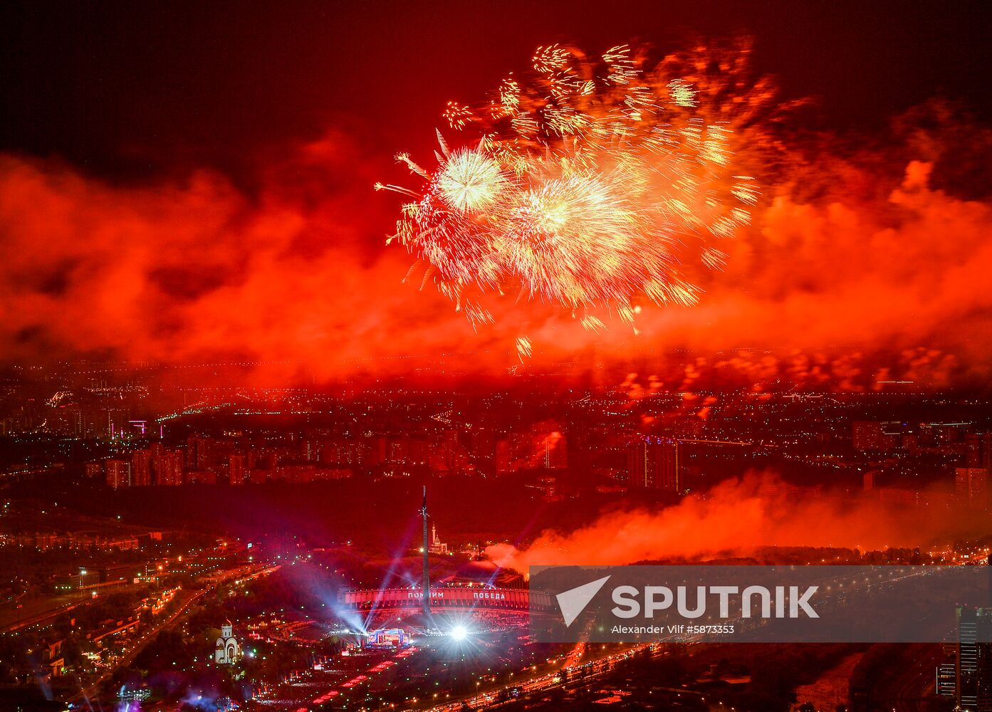 Russia Victory Day Fireworks