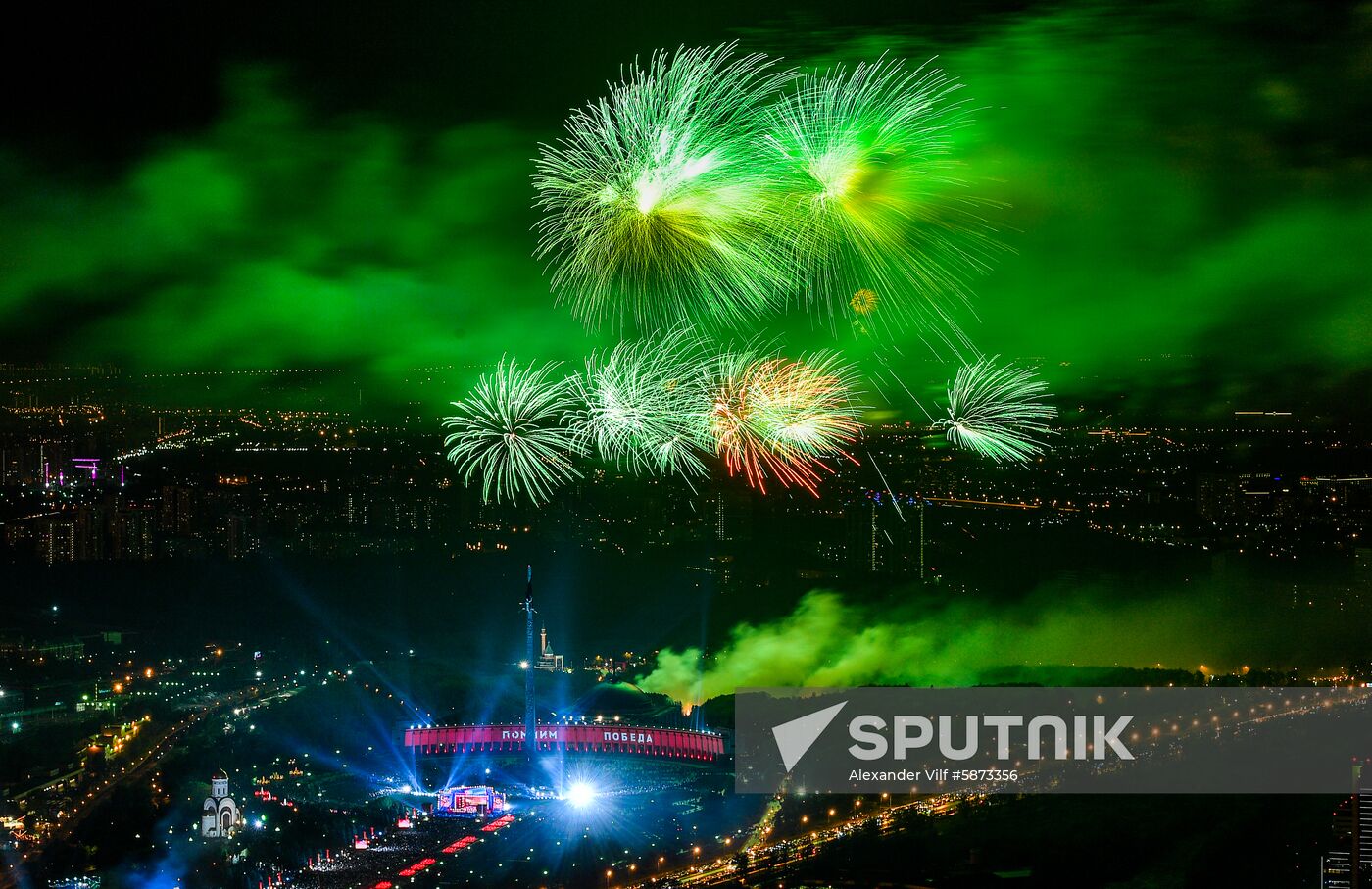 Russia Victory Day Fireworks