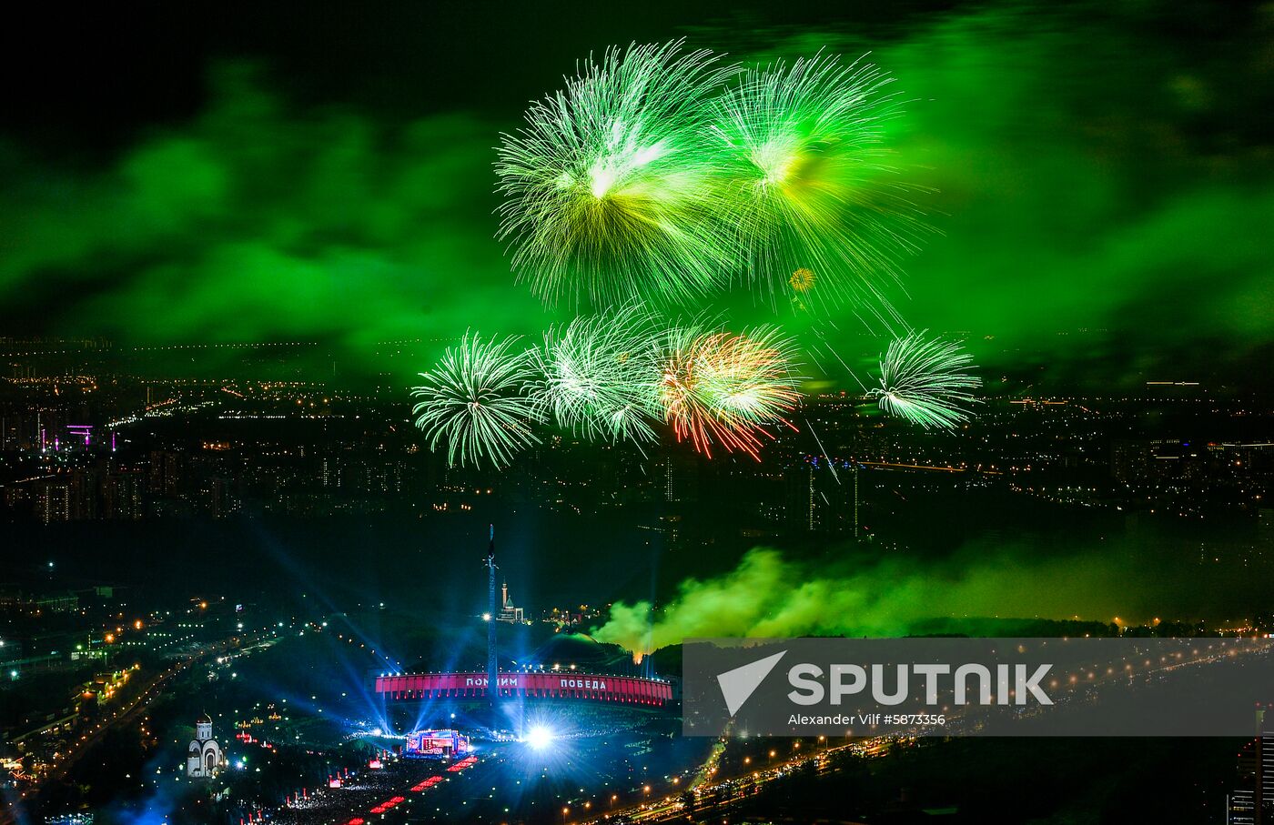 Russia Victory Day Fireworks