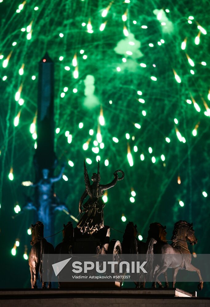 Russia Victory Day Fireworks