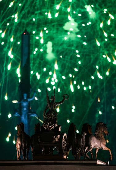 Russia Victory Day Fireworks