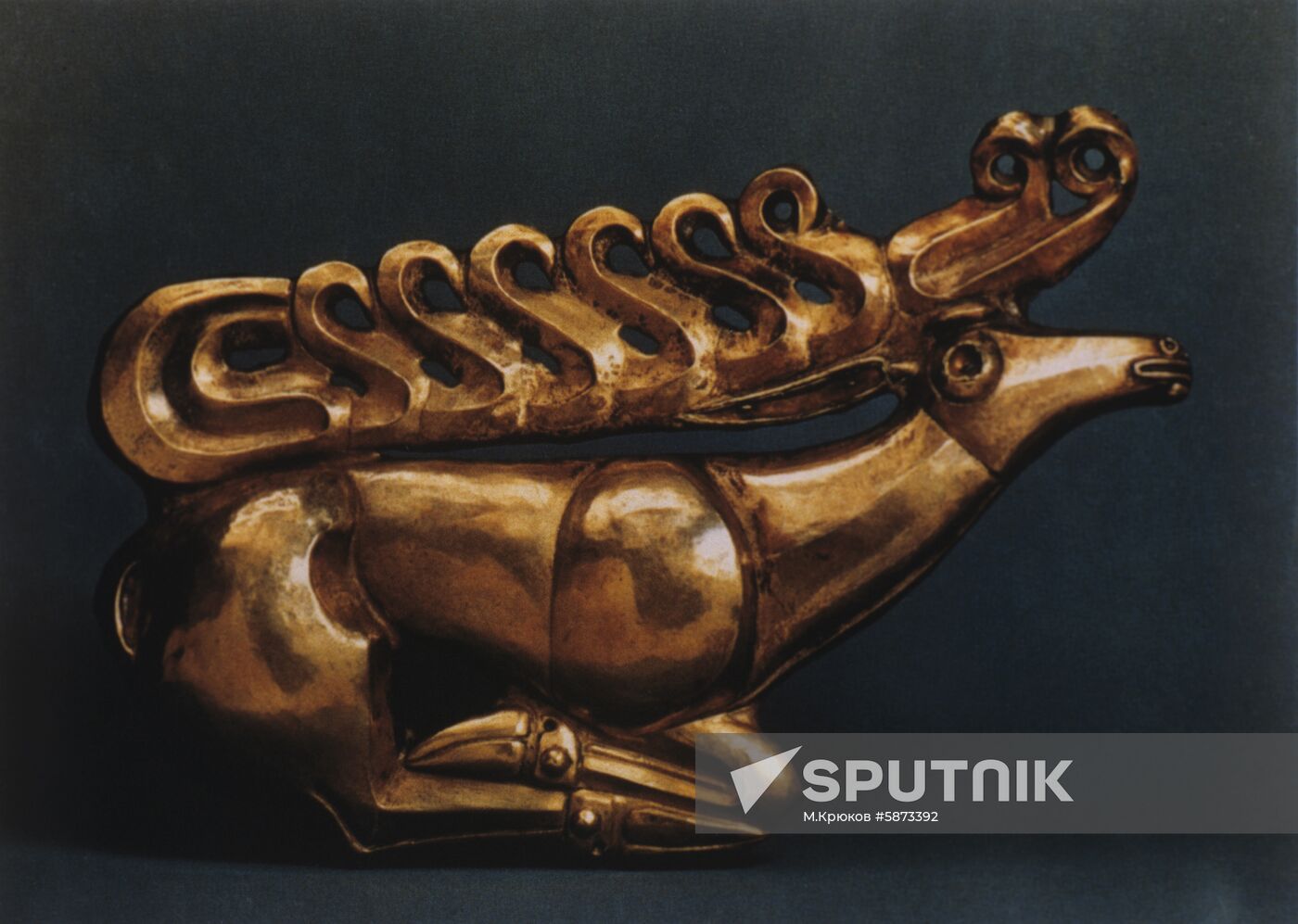 Artifact Golden Stag from Scythian Mound