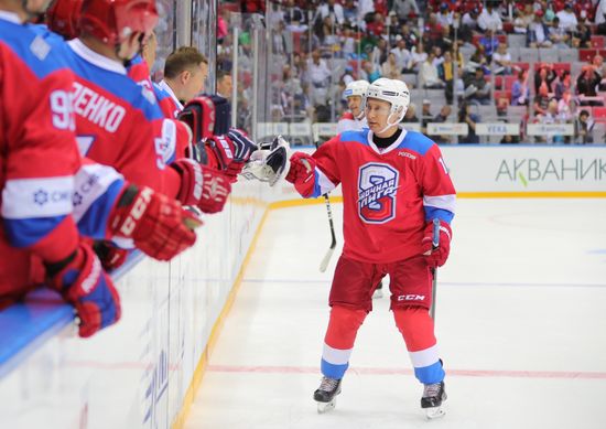 Russia Putin Hockey