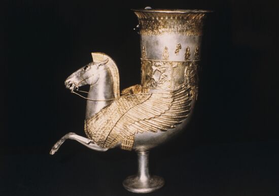 Artifact Rhyton with Head of Pegasus
