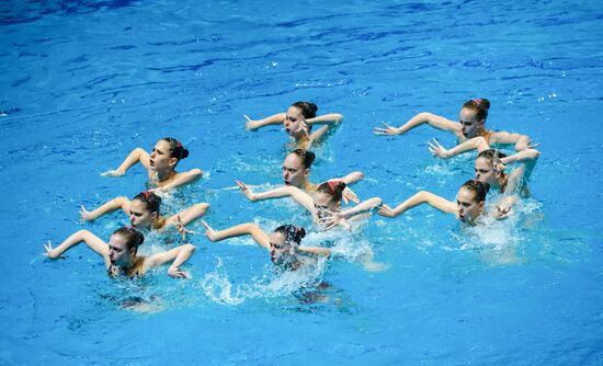 Russia European Artistic Swimming Champions Cup Free Combination