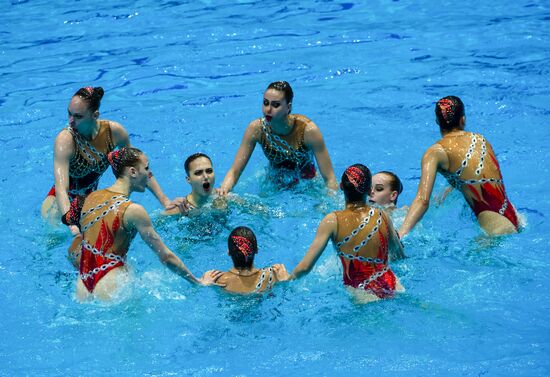 Russia European Artistic Swimming Champions Cup Free Combination