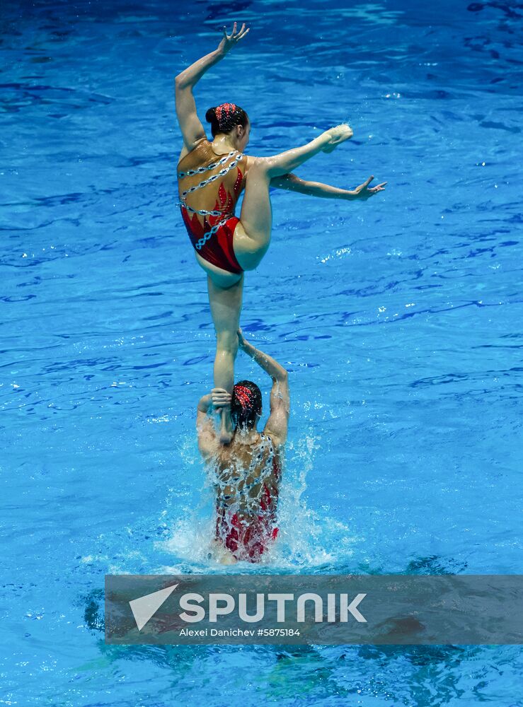 Russia European Artistic Swimming Champions Cup Free Combination