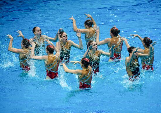 Russia European Artistic Swimming Champions Cup Free Combination