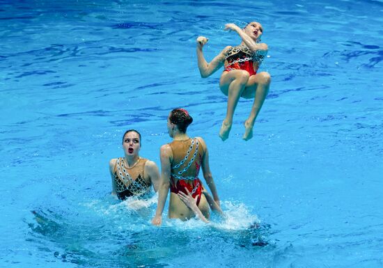 Russia European Artistic Swimming Champions Cup Free Combination