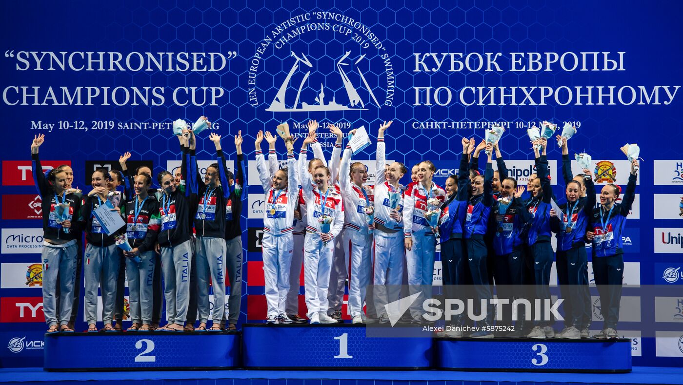 Russia European Artistic Swimming Champions Cup Free Combination