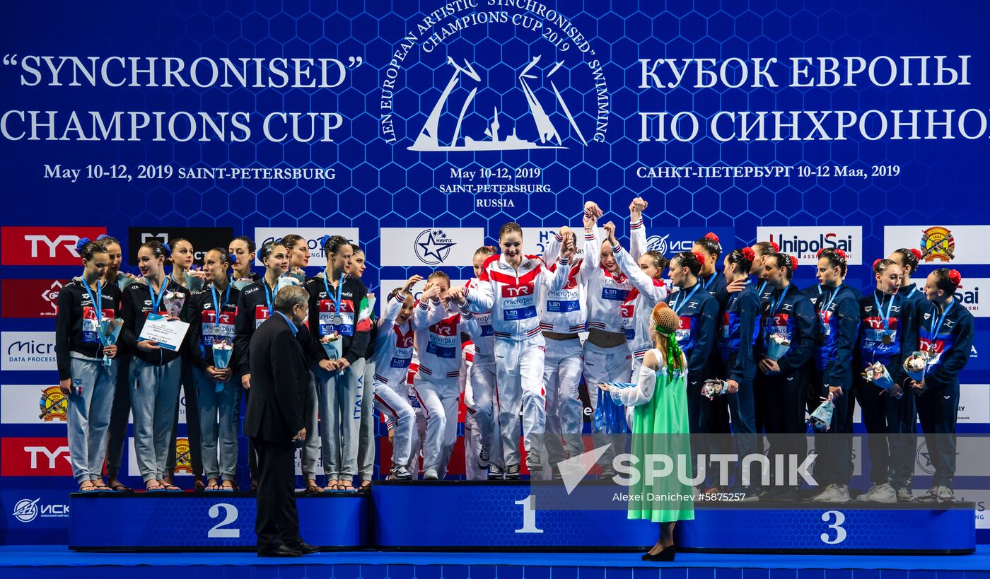 Russia European Artistic Swimming Champions Cup Free Combination