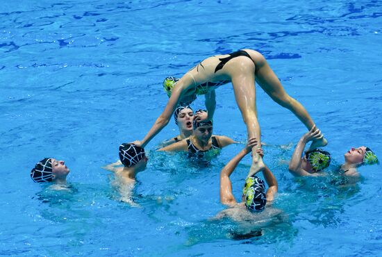 Russia European Artistic Swimming Champions Cup Free Combination