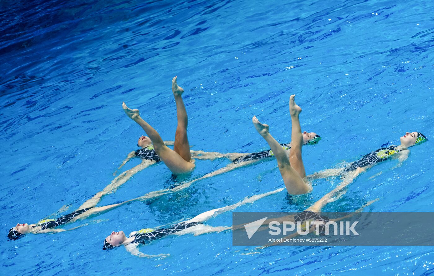 Russia European Artistic Swimming Champions Cup Free Combination