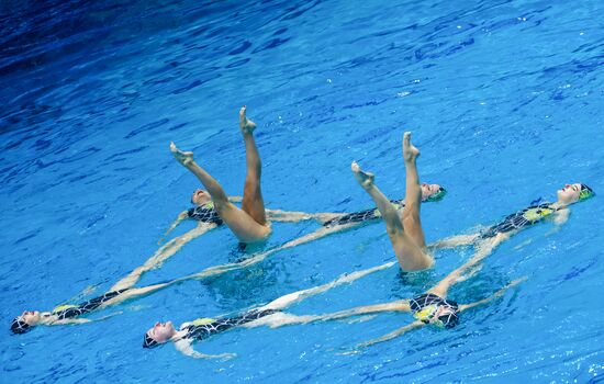 Russia European Artistic Swimming Champions Cup Free Combination