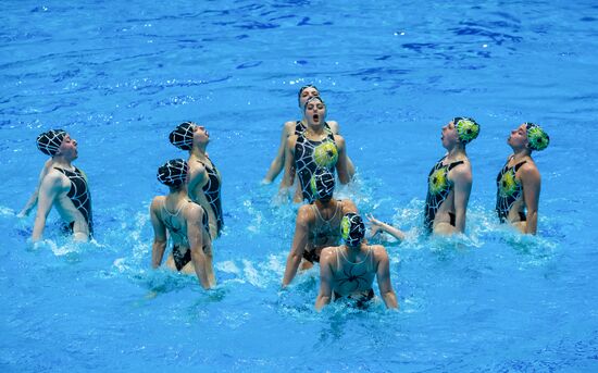 Russia European Artistic Swimming Champions Cup Free Combination