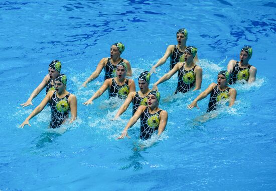 Russia European Artistic Swimming Champions Cup Free Combination