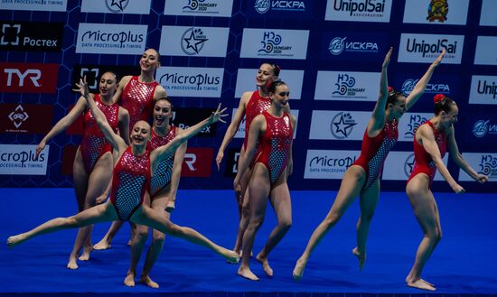 Russia European Artistic Swimming Champions Cup Free Combination