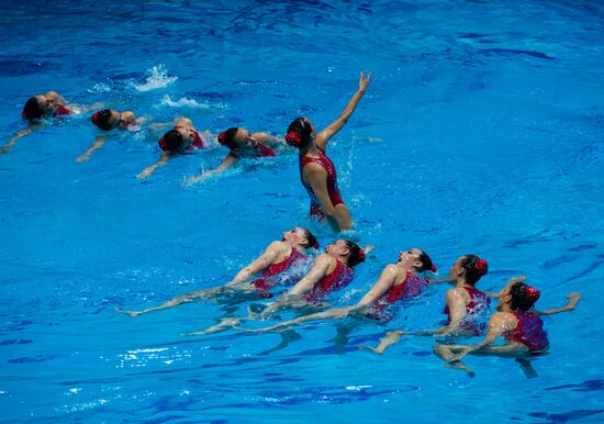 Russia European Artistic Swimming Champions Cup Free Combination