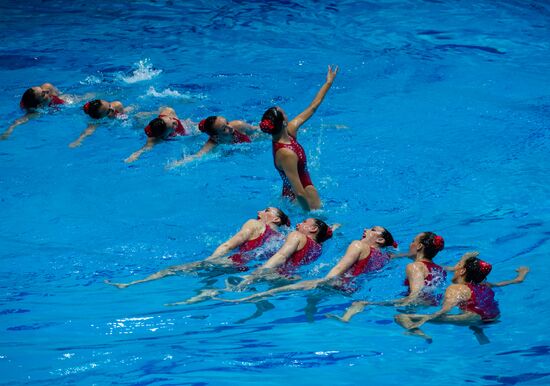 Russia European Artistic Swimming Champions Cup Free Combination