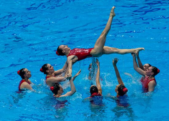 Russia European Artistic Swimming Champions Cup Free Combination