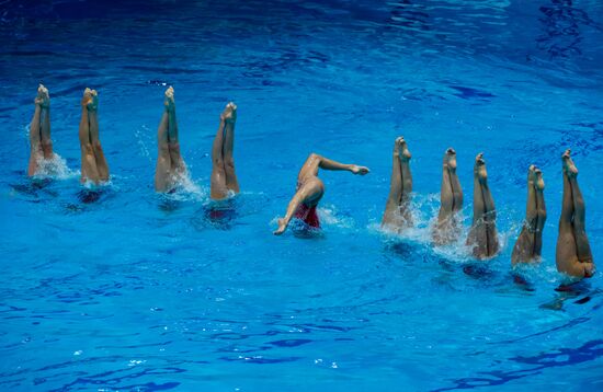 Russia European Artistic Swimming Champions Cup Free Combination