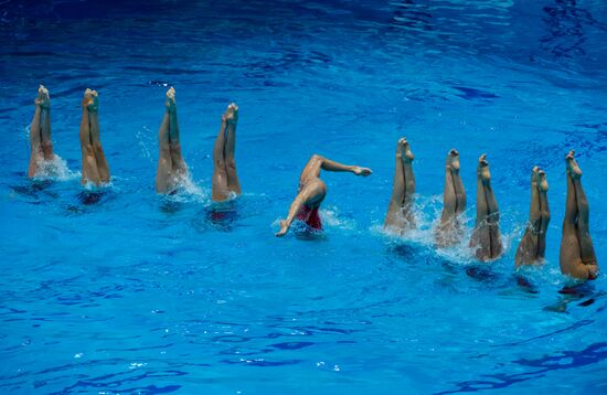 Russia European Artistic Swimming Champions Cup Free Combination