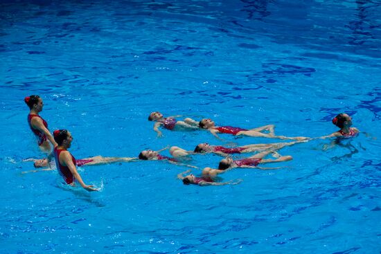 Russia European Artistic Swimming Champions Cup Free Combination