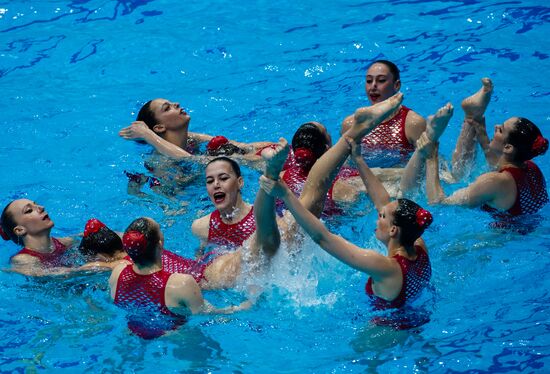 Russia European Artistic Swimming Champions Cup Free Combination