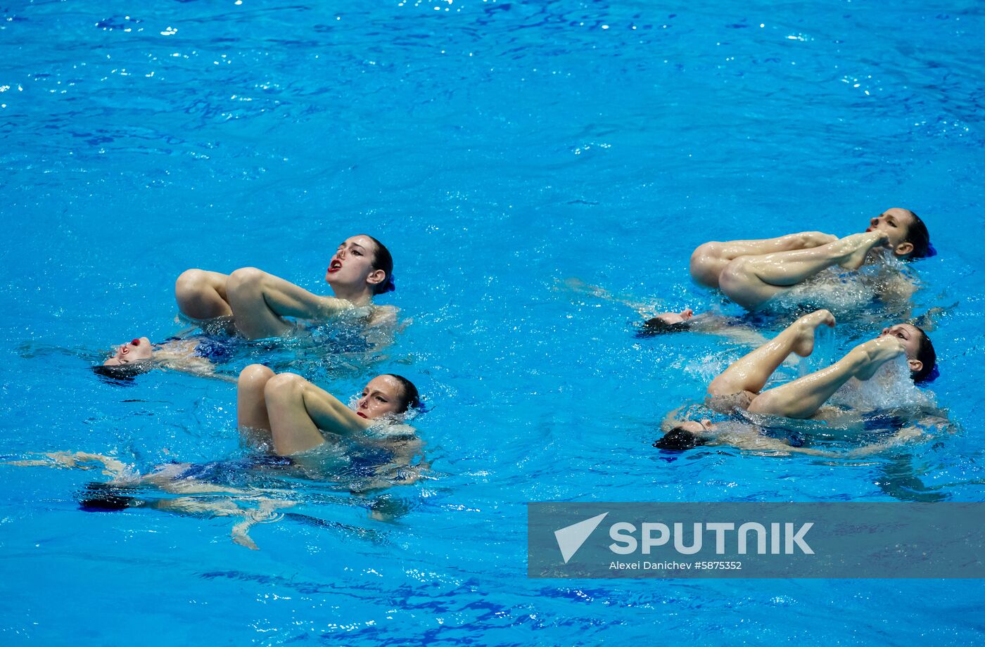 Russia European Artistic Swimming Champions Cup Free Combination