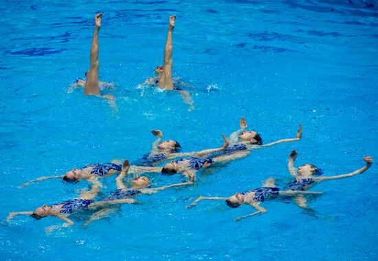 Russia European Artistic Swimming Champions Cup Free Combination