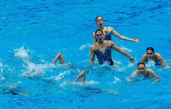 Russia European Artistic Swimming Champions Cup Free Combination