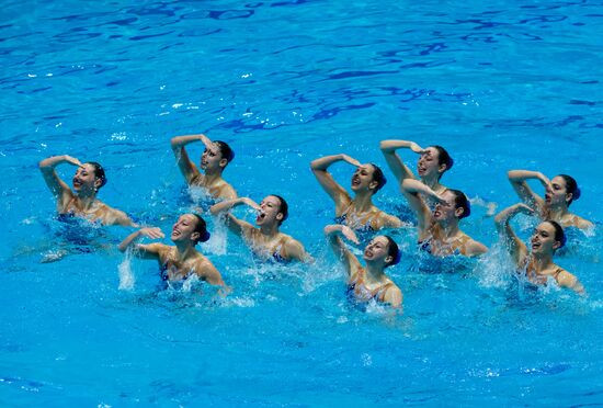 Russia European Artistic Swimming Champions Cup Free Combination