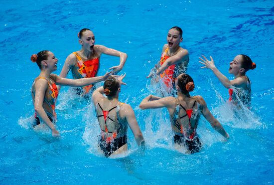 Russia European Artistic Swimming Champions Cup Free Combination