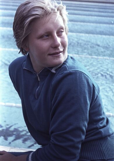 Olympic swimming champion Galina Prozumenshchikova