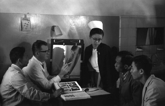 Soviet doctors in Myanmar