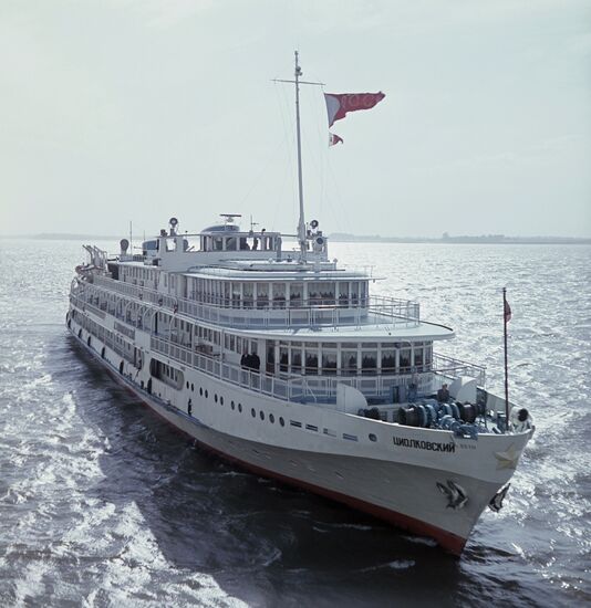 K.E. Tsiolkovsky boat on Volga River