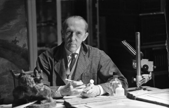 Artist-restorer Mikhail Alexandrovsky