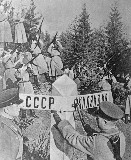 Great Patriotic War. Soviet-Finnish border reestablished. June 1944