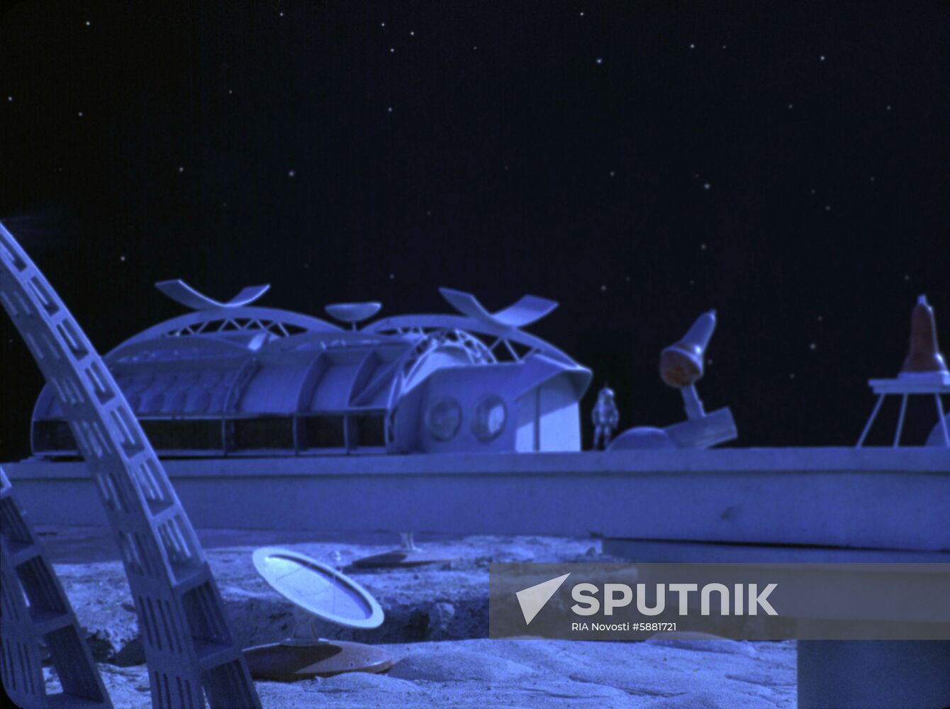 Still from film Moon